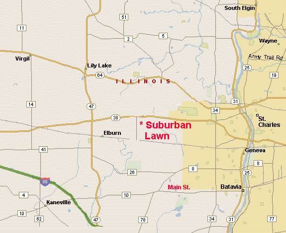 Chicago Suburban Area Map